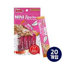 더캣츠 미니베로베로 새우 고양이 츄르 간식 5P, 120팩