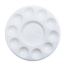 DANAMI 수채화 대형 원형 파레트 4404, 6개, 10칸