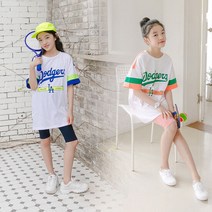 체리블랑 다저스롱티셔츠 여아 키즈 주니어