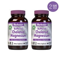 Bluebonnet Nutrition 블루보넷 버퍼드 킬레이트 마그네슘 60정 2병 묶음