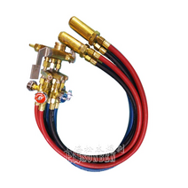 산소절단기 화염 절단기 CG130 절단 토치 어셈블리 아세 lene 산소 튜브 작은 자동차 에어백 길이70cm, B.빨간색