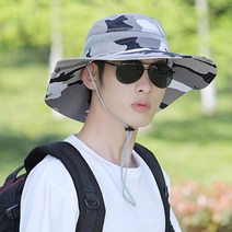 정글모자 남자캠핑모자 캠핑버킷햇 챙넓은, 그린