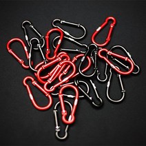 살반 카라비너 10P 6cm, 블랙