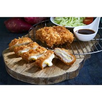 젓가락스테이크돈까스 수제 고구마치즈돈까스할인특가 1.6kg 에어프라이어 냉동 아이간식 소스포함(8개), 8개