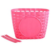 강아지바구니 걸이식 자전거 바구니 팻 캐리어 여자를위한 뜨거운 판매 전면 핸들 바 어린이 어린이를위한 경량 내구성, 분홍색, 02 분홍색