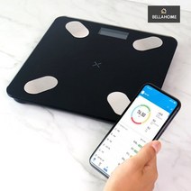 [벨라홈] 블루투스 스마트 체중계, 화이트