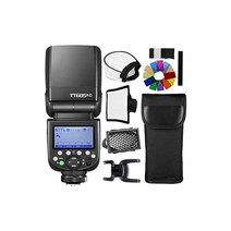 Godox 정규 대리점 GODOX TT685IIC 플래시 스트로보 GN60 ETTL Speedlite 클립 온 스트로보 HSS 1/8000S 고속 동기 0.12.6S 재활용 시간 290 풀파워 2.4G 무선 X 시스템 Canon 카메라 지원용