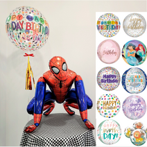 생일 헬륨 풍선 10종 옹브레 완제품 레터링 브라이덜샤워 파티용품 1000일 돌 선물, 7공주