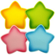 [동화오피스] 쥬쥬 3500 펠트완성품 별문자판(그라) 1입 / 환경판꾸미기, 연두