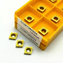 선반 밀링 바이트 10pcs 터닝 인서트 ccmt060204 ue6020 내부 커터 ccmt 060204 초경 cnc 인서트, 10개(1박스)