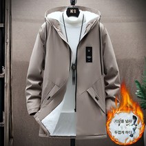 Z3JC 추동 하프 기모 도톰 캐주얼 코디 남성 트렌치코트