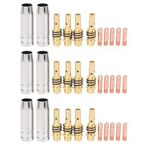 Mig 용접 노즐 토치 골드 팁 홀더 0.040 가스 디퓨저 세트 33, 01 picture color