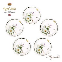 본차이나 목련 그릇 모음 / 그릇 접시 면기 찬기, 7쿠푸 5p, 1개