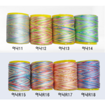 규방공예 동양자수용 아나이도 지누이도 견사 오색사 레인보우사, R13, 1개