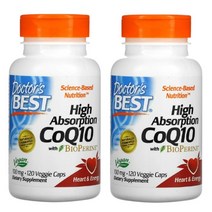 닥터스베스트 하이 앱솔션 CoQ10 바이오페린 100mg 소프트젤 x 2개, 120정 x 2개