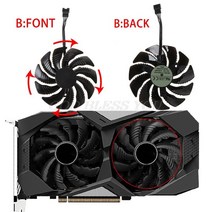 T129215SU 88mm 교체 냉각 팬 쿨러 Gigabyte Geforce GTX 1050 1050TI 1060 1070 1070TI G1 Radeon RX 570 580 470, 02 B