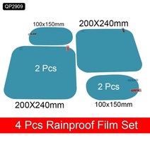 백미르콘솔 2 pcs 자동차 스티커 자동차 백미러에 대 한 방수 필름 자동차 백미러 비 필름 비오는 날 자동차 필름에 명확한 시력, qp2909 4개, 자동차 비 필름