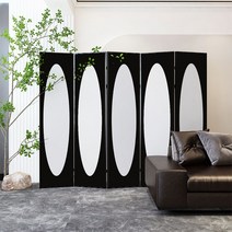 흑백 디자인 파티션 미술관 전시 가벽 인테리어, 알루미늄 합금 45x180cm 단일 잎