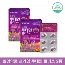 일양약품 루테인 플러스 성인 좋은 루테인 비타민A 셀렌 일양 프라임 루테인 망간 청소년 중학생 루테인 눈영양제 2통