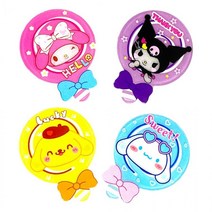 산리오 캐릭터 코튼캔디 글리터 그립톡 스마트톡 거치대, 쿠로미