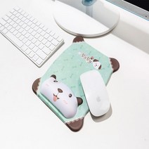 bob 애니멀 캐릭터 손목 보호쿠션 마우스패드, 애니멀마우스패드/블루_고양이