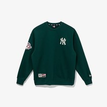 뉴에라 [뉴에라]MLB 쿠퍼스타운 100주년 기념 패치 뉴욕 양키스 맨투맨 다크 그린 13546467