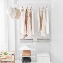 옷거리행거 스탠드행거소형 롱코트행거, 행거(블랙)