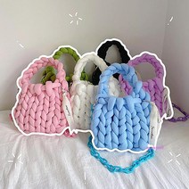 MMSc_자이언트얀가방 니팅 만들기 벨벳 망고실 뜨개실 핑거 자이언트얀실 뜨개질실 빅얀 왕모찌실 두꺼운실 자이안트얀 자이언트실 쟈이언트얀nop146, 기본자이언트얀, 10.핑크
