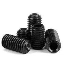 M2 블랙 무두볼트 육각 소켓 20개 DIN916 탄소강 합금강 랜치 스크류 렌치 고정, M2 (20pcs), 4mm