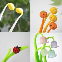 가벼운 간단한 소소한 단체 선물 귀여운 특이한 선물용 콩나물 새싹 복숭아 볼펜 사은품 기념품 판촉 물, 선택04 - 콩나물(노랑)