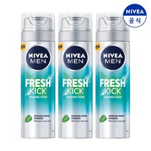 니베아 맨 프레시킥 쉐이빙 폼 200ml X 3, 3개