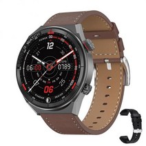 스마트워치 웨어러블 손목시계 2022 DT3 메이트 스마트 워치 1.5 "전체 화면 블루투스 통화 무선 충전, 03 black Leatherwear