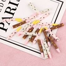 빼빼로 파츠 3색(1개) 데코덴 슬라임 석고방향제 만들기 DIY 재료 미니어처, 초코