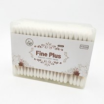 포고앤미 고급면봉 사각케이스(200개x2통) 천연솜 귀이개 위생면봉