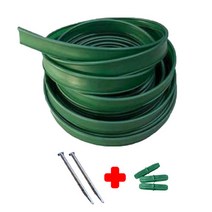 가든럽 잔디 엣지 8cm 9cm 14cm 20cm 잔듸 화단 분리대 ﻿경계 정리 가든 정원 마당 테두리 울타리, 9cm x 10m+ 연결봉1개