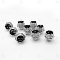 통신 장비 써큘러 암수 커넥터 16mm 전기선연결 암수단자, 6PIN
