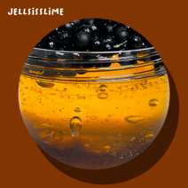 [젤시스슬라임] 시나몬 블랙버블티 / 클리어 지글리 슬라임 / 프리미엄 수제슬라임