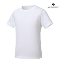 제이컴퍼니 남여공용 베이직 화이트 기본 백티 반팔 티셔츠