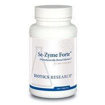 Biotics Research SeZyme Forte 식품 셀레늄 원 복제 기능 DNA 생산 인지 건강 항산화제. 100탭