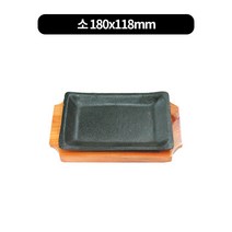 구형 장어구이팬+목받침 3size, 소 180mm