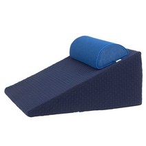 의료용 삼각베개 등받이 쿠션 병원 요양원 임산부 환자, 네이비 쿠션 20cm
