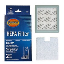 EnviroCare F987 1 Riccar 1700 1800#RF-17 Simplicity #SF-I3 S Class HEPA Allergen Filter Canister Vac