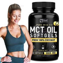 퓨어 MCT 오일 3000mg 360 소프트젤 키토시스 키토다이어트, 기본