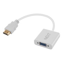 라온하우스 프리미엄 넥스트링크 영상변환 젠더 HDMI to VGA 컨버터 오디오 미지원 2415HVC, 396503