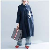 세인트이브 빅사이즈 루즈핏 남방셔츠 롱원피스
