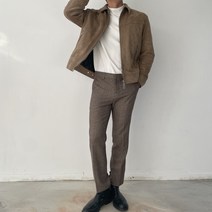 로앙 SEOUL 누빔 윈터 세무 스웨이드 자켓 점퍼