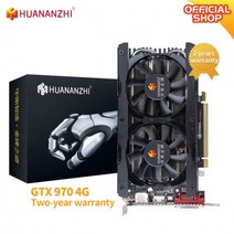 HUANANZHI GTX 650 750 TI 960 970 1050 TI 4G 그래픽 128Bit GDDR5 DVI VGA HDMI 호환 비디오 카드 Geforce 게임 컴퓨터, GTX970 4G