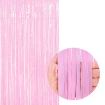 파티은박커튼 [폭1m/높이2m] 파스텔 핑크, 단품