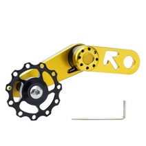 자전거체인텐셔너 조절기 조정기 장력조절 공구 클리너 청소 자전거 단일 속도 체인 텐셔너, 금