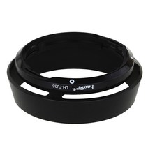 Fujifilm fuji fujinon xf 35mm f/2 r wr xf23mmf2 렌즈 용 bayonet 라운드 cnc 알루미늄 후드 교체 LH-XF, 01 Black